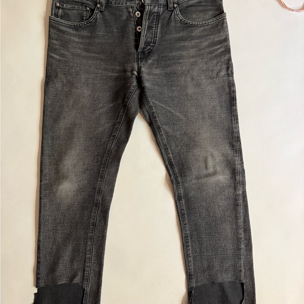 BALENCIAGA MENS BLACK SKINNY JEANS - AS IS